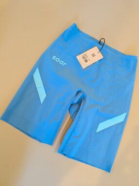 SOAR Running NWT Marathon Speed Shorts Palace Blue Small Race Half Tights